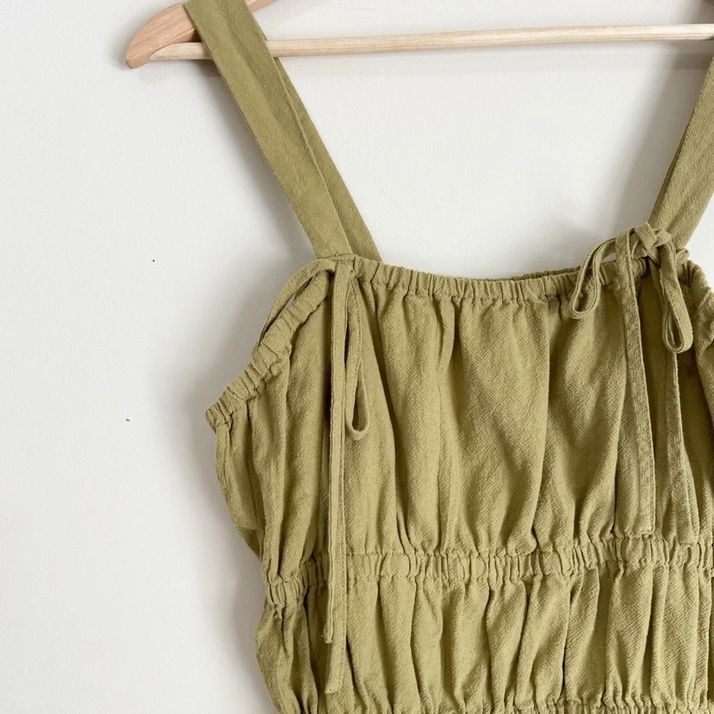 Universal Thread Olive Green Smocked Tank Top - Picture 6 of 6